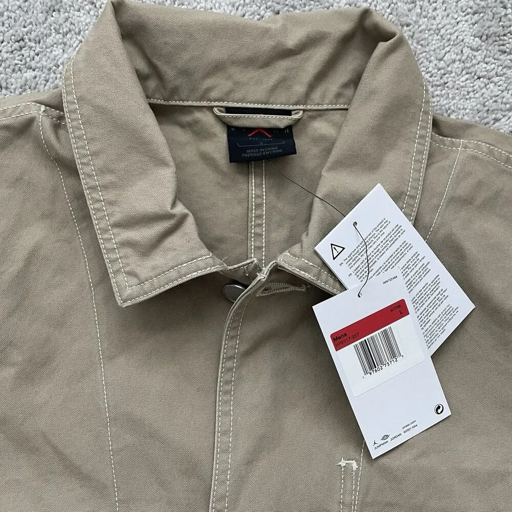 NWT Nike Jordan Essentials Chicago Jacket Desert Tan Size Large HF9317-257